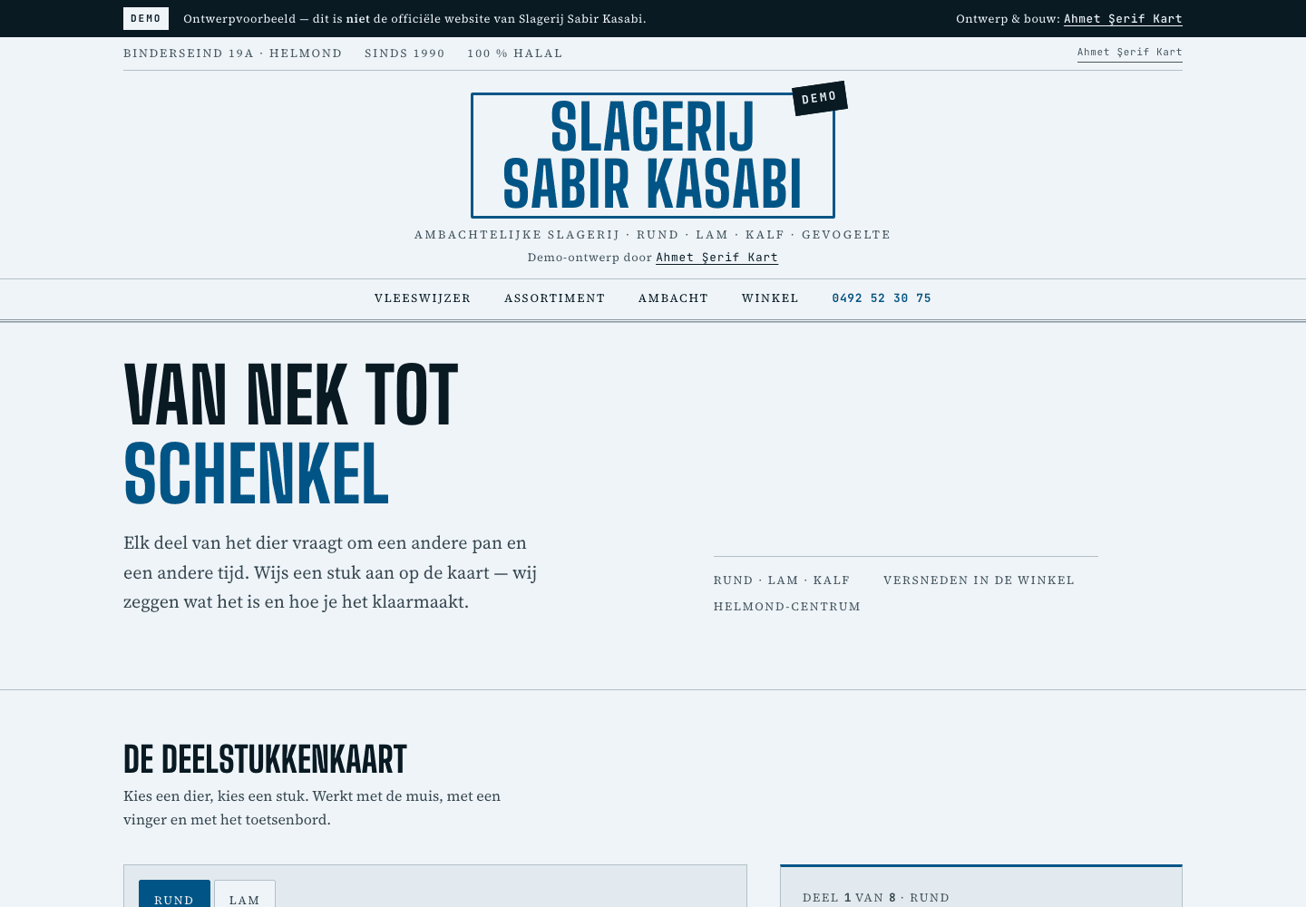Slagerij Sabir Kasabi — hazır kurgunun ekran görüntüsü